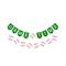 Celebrate It; 12 Pack: 5ft. Green & White Game Time Baseball Banner Set by Celebrate It™; Category:Banners; Image:2
